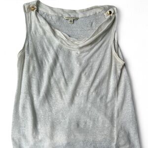 Banana Republic White Relaxed Sleeveless Tank